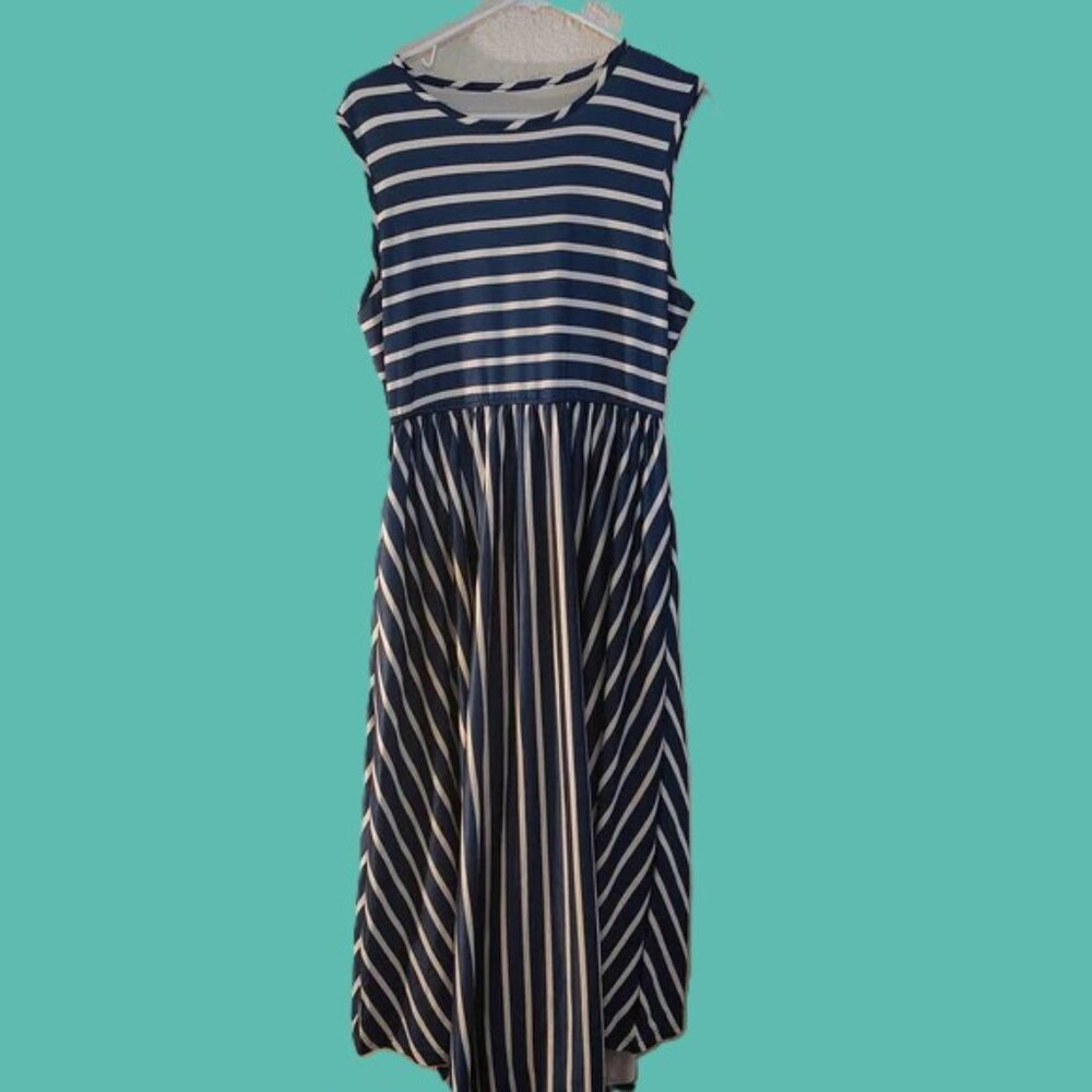 Black and White Asymetrical Dress